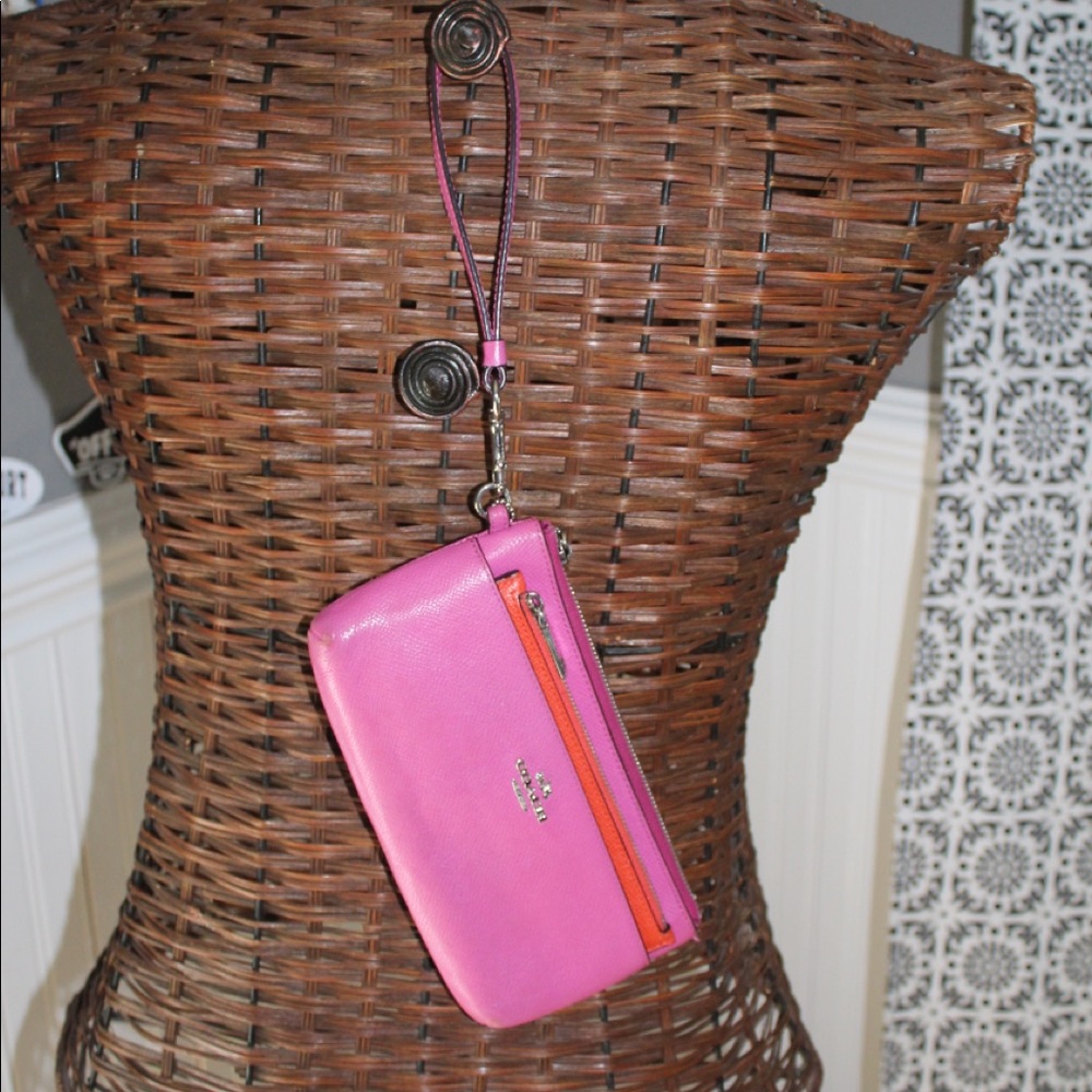 Pink & Orange Coach Wallet